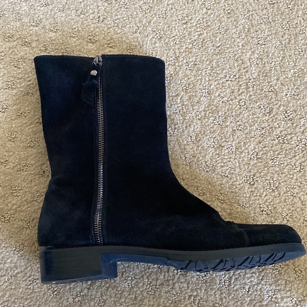 Stuart Weitzman black suede boots
